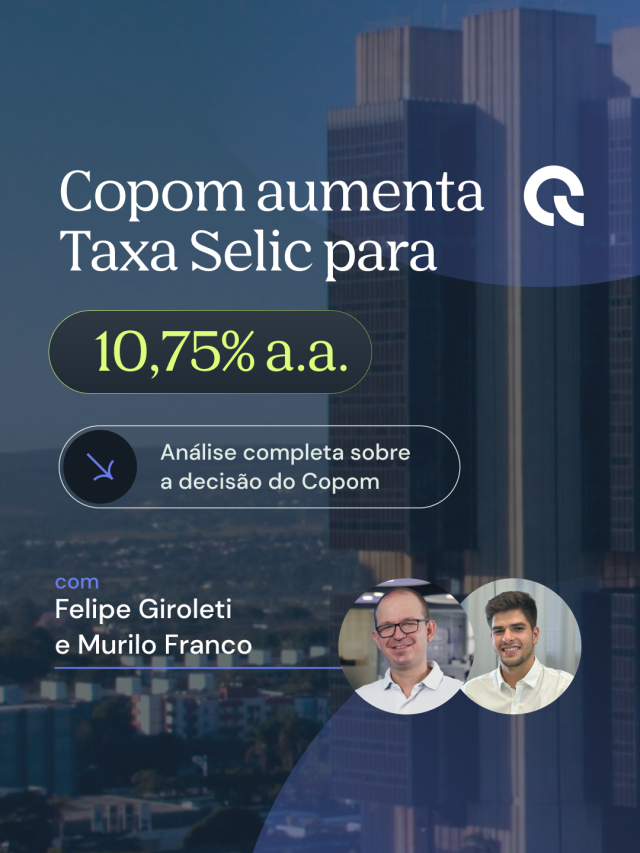 Taxa Selic: Copom aumenta juros para 10,75%