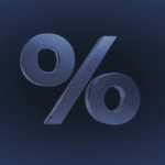 Simbolo de porcentagem que faz referência à Taxa Selic