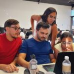 Equipe da Franq reunida durante o Tech Games, maratona interna de inovação que desenvolveu soluções práticas de tecnologia e inteligência artificial para otimizar a operação da fintech.